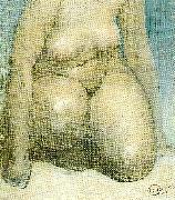 Carl Larsson nakenstudie France oil painting artist